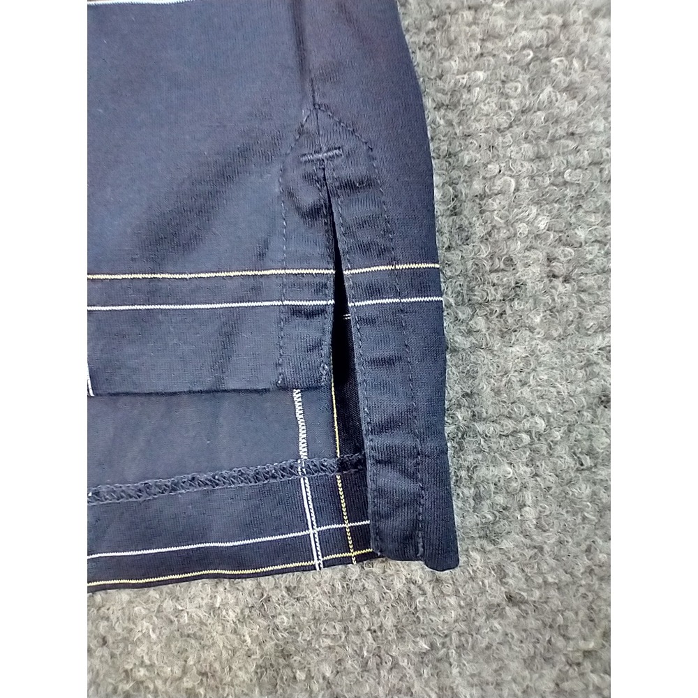Brooks Brothers Mens Navy Windowpane Double Mercerized Cotton Polo Shirt Medium - Picture 10 of 11
